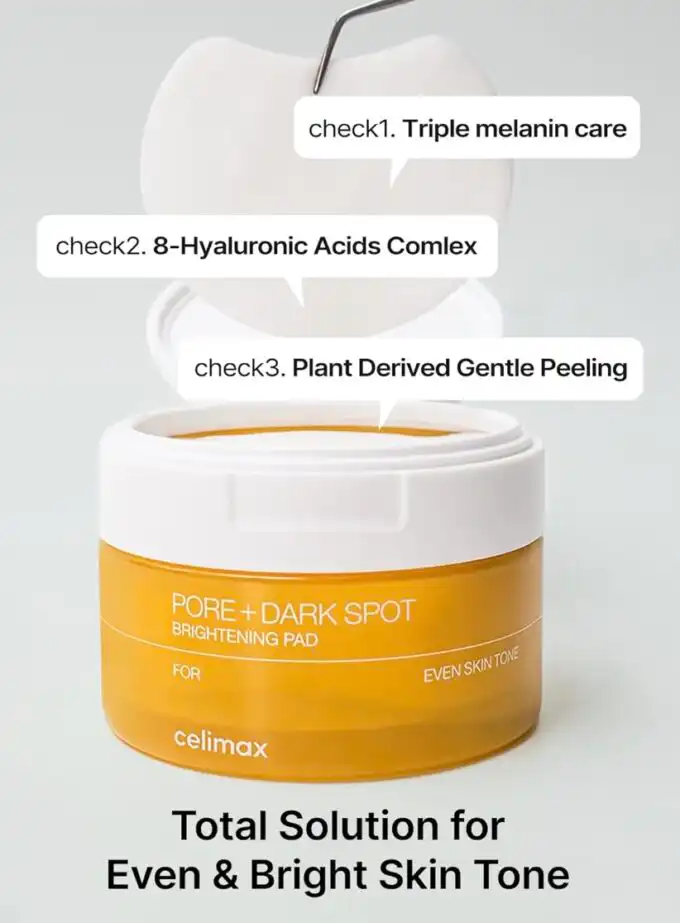 Celimax Pore+Dark Spot Brightening Pad 100ml / 40pads - Image 4